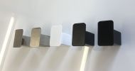 Robe Hook Square Stainless Steel- Mirror -Black- Satin - White