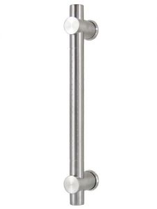 25mm Round Dimpled SINGLE 350mm Stainless Steel Door Handles