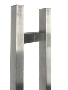 38mm(Wide) x 25mm- 625mm Rectangular Pair Stainless Steel  Door Handles